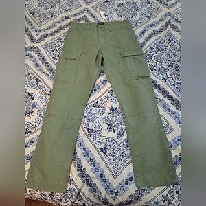 J Crew womens Cargo Pants green size 31x30 brand new